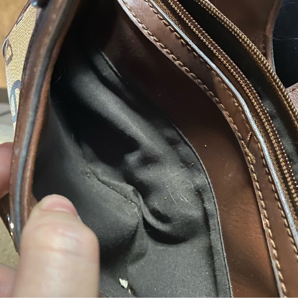 Etienne Agnier Mini Canvas/Leather Handbag - Picture 11 of 13